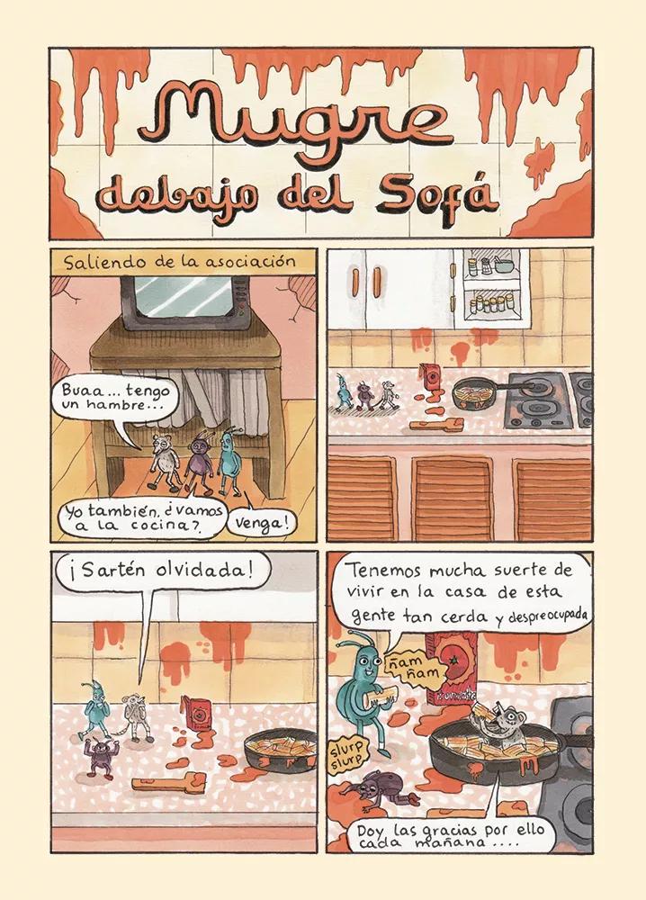 Mugre debajo del sofá