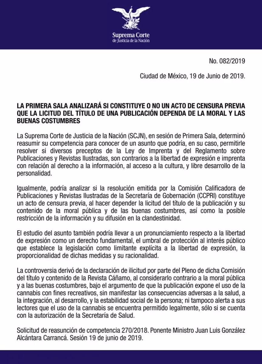 Resolución de la Suprema Corte