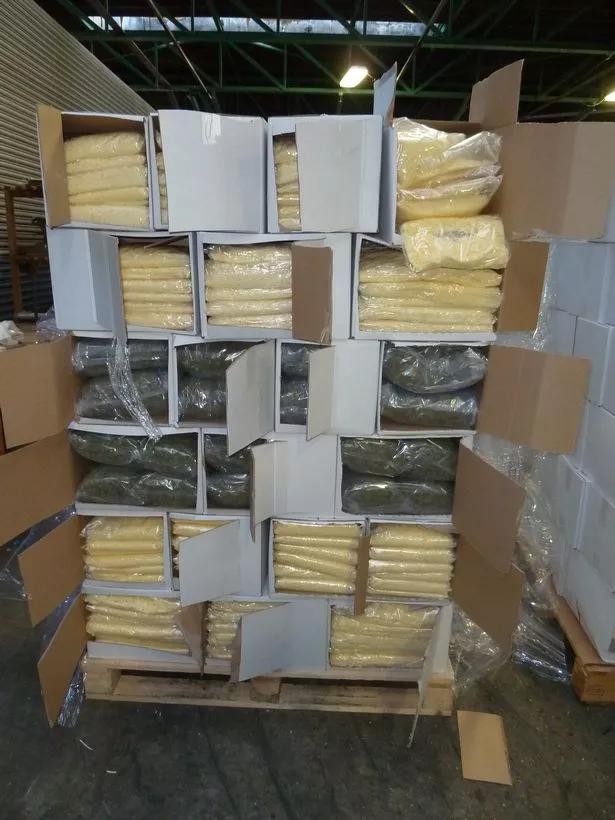 5.8 millones en marihuana escondidos en queso para pizza