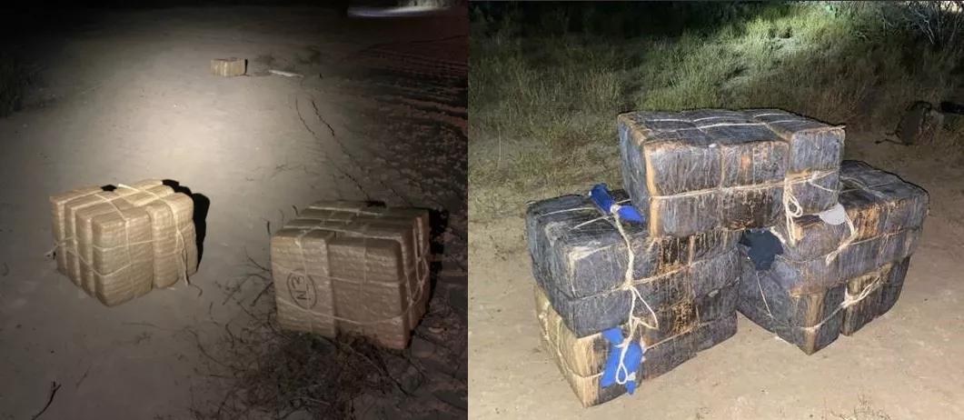 La policía de la frontera con México dice haber apresado 700.000 dólares en marihuana en 5 horas