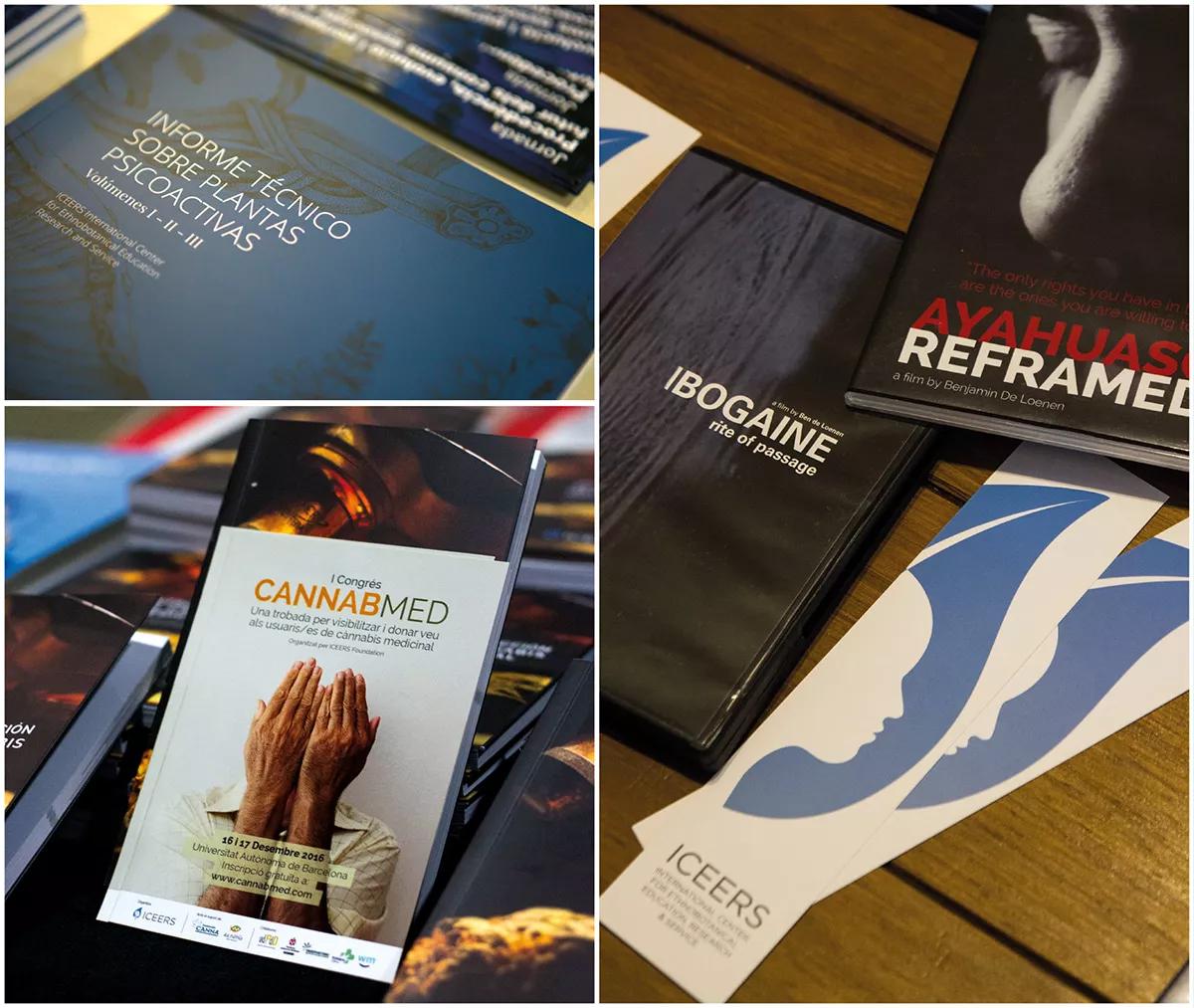 Informes, publicaciones y documentales sobre plantas psicoactivas editados por Iceers en colaboración con distintas instituciones.
