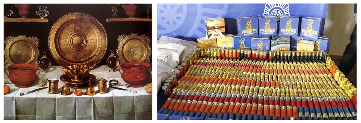 Bodegón con objetos de orfebrería, Juan Bautista de Espinosa, 1624