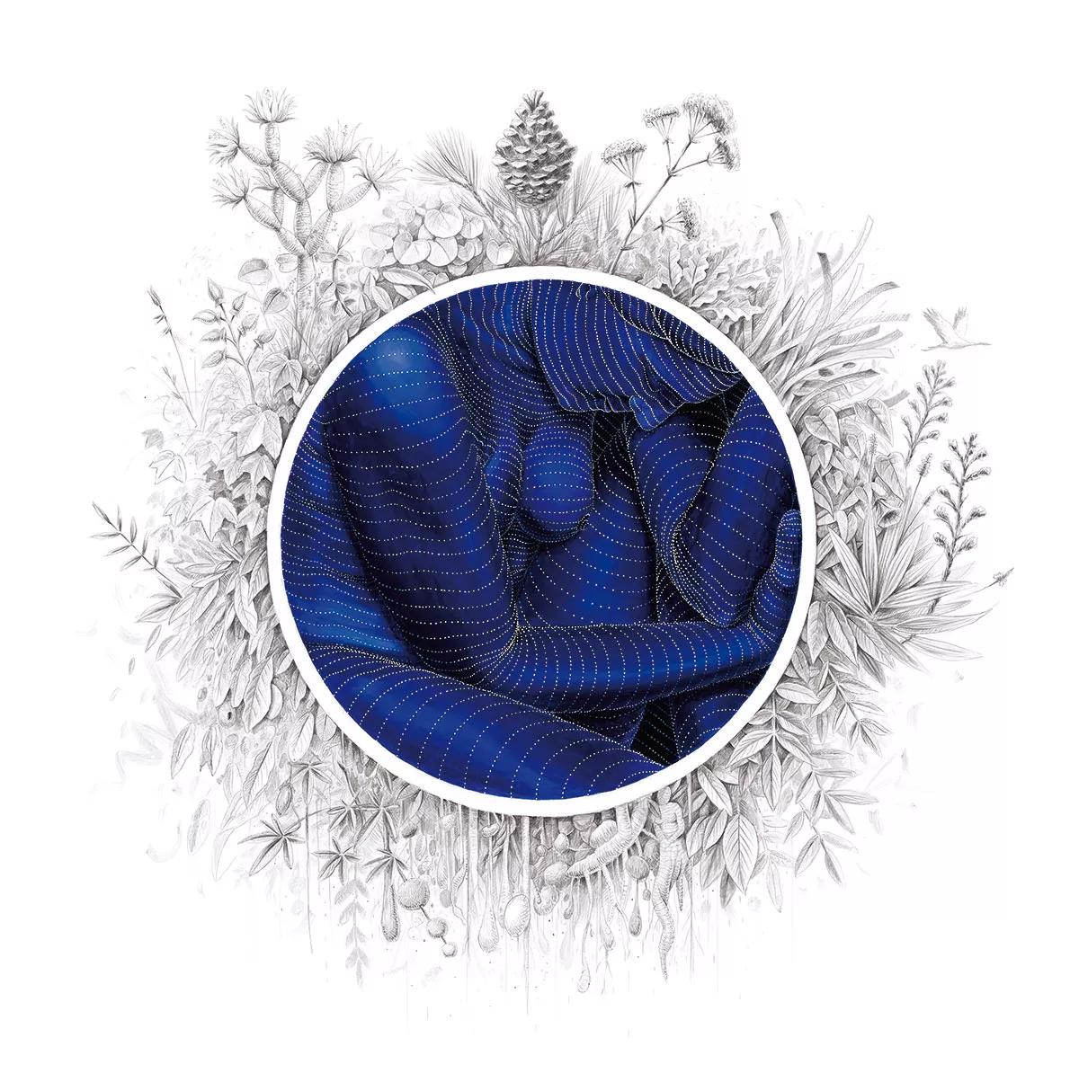 Ménade, acrílico sobre lienzo, 180x180 cm, 2019