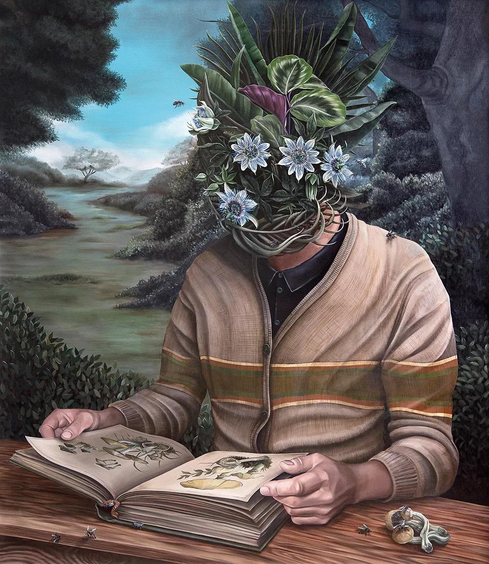 La porción áurea (óleo sobre tela, 150x130cm, 2018).