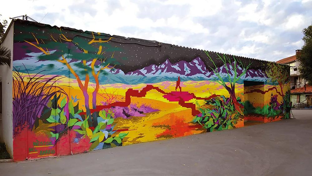 Mural para el festival Way Art 2017 en El Astillero, Cantabria