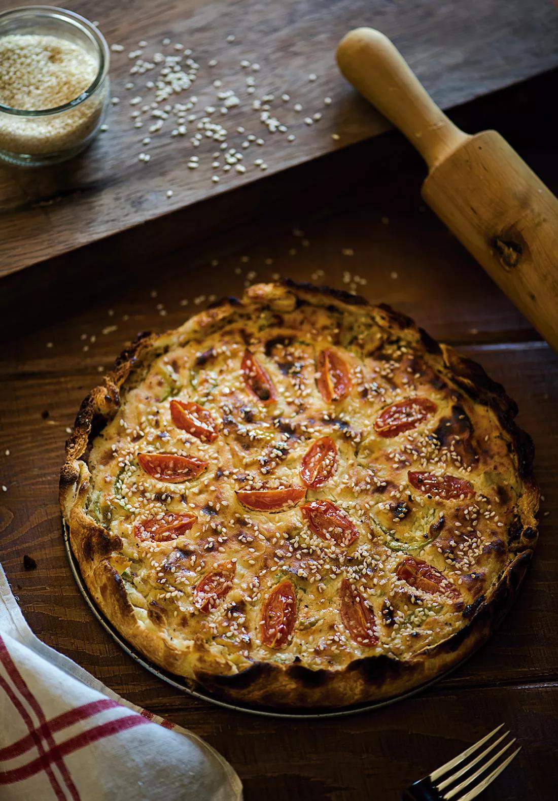 Quiche de tofu y verduras con Lord Kush Early Version 