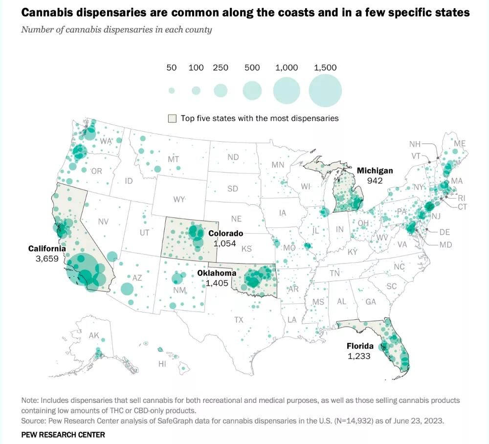 Ya hay más dispensarios de cannabis que tiendas de McDonald’s