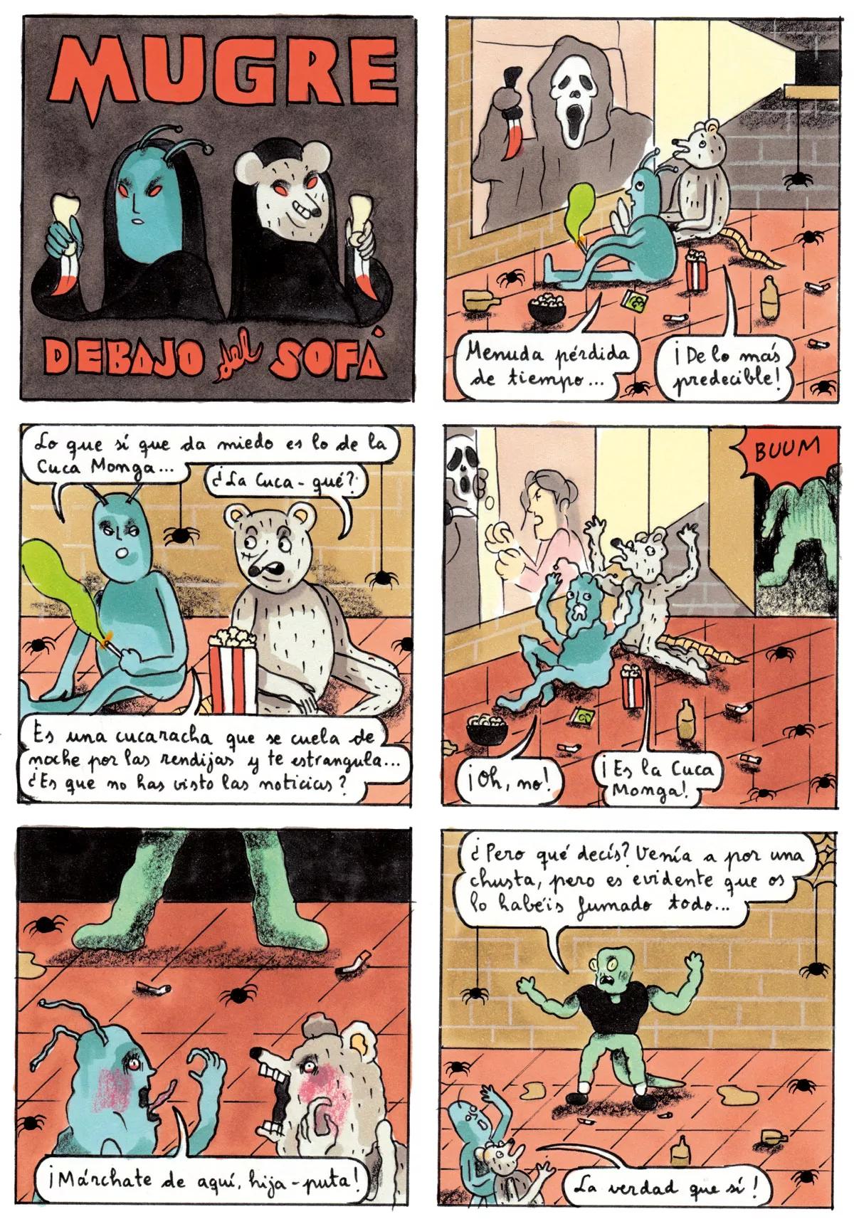 Mugre debajo del sofá 76