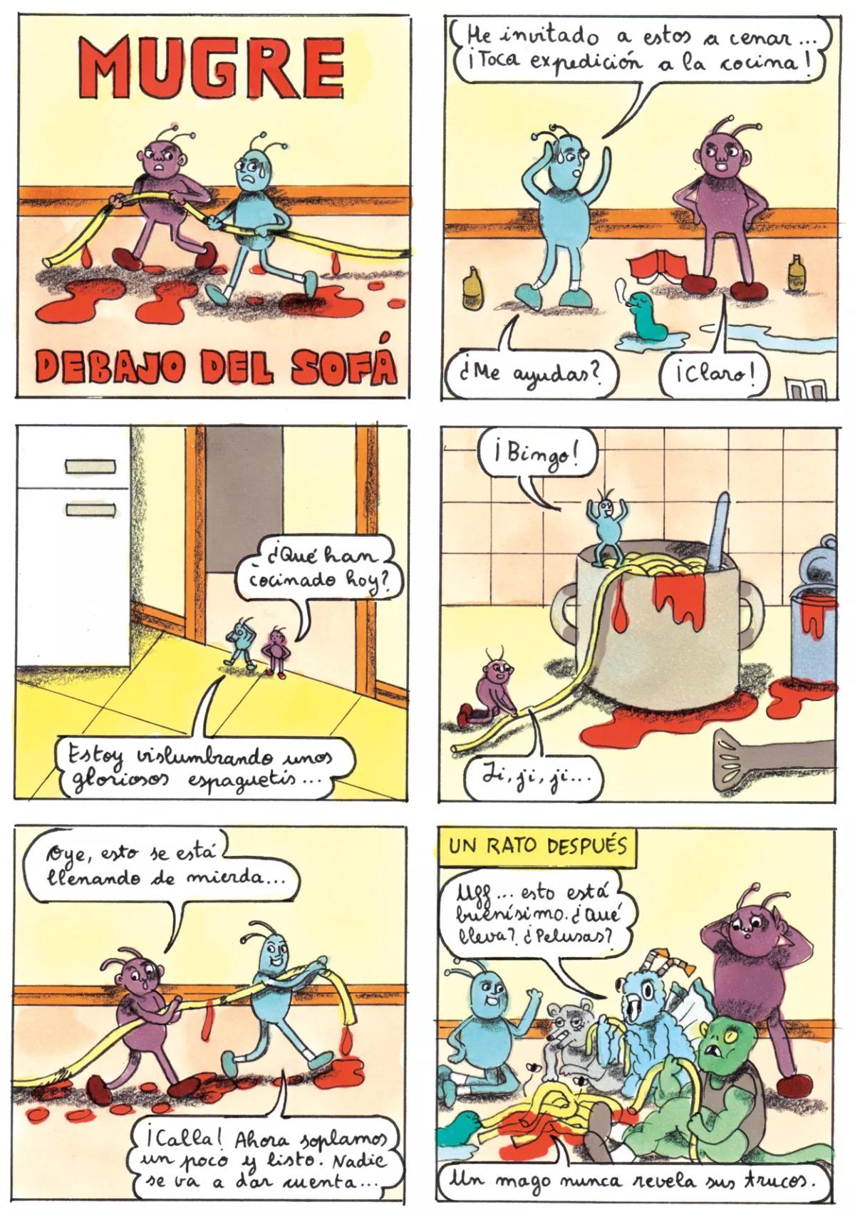 Mugre debajo del sofá 77