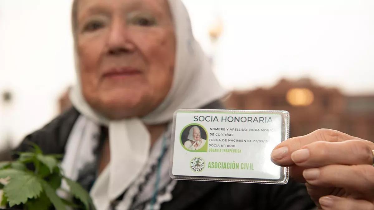Murió Nora Cortiñas, la Madre de Plaza de Mayo que defendía el cannabis