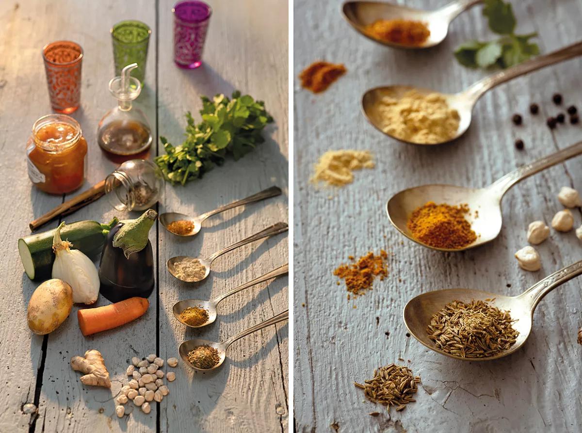 Pakoras vegetales con chutney tuneado de melocotón