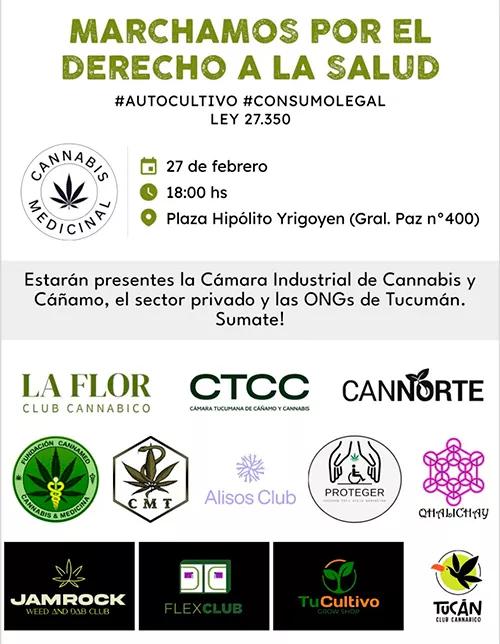 El activismo cannábico argentino marchó contra las políticas de Javier Milei