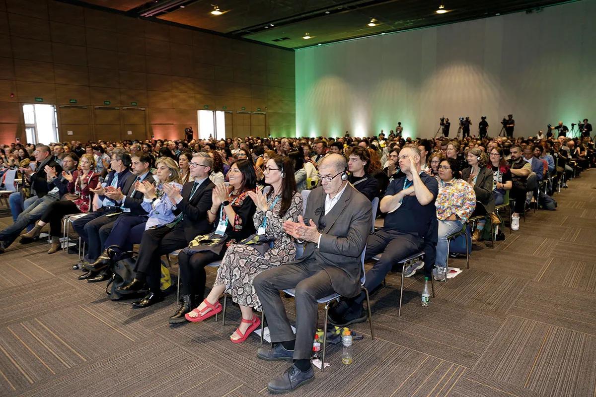 Audiencia de la HRI25, The Harm Reduction International Conference, celebrada en Bogotá.