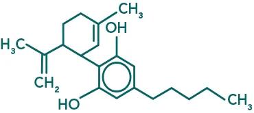 Molécula de CBD